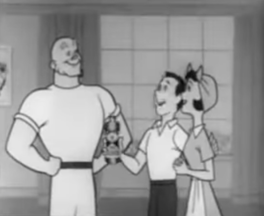 Original Production Cel of Mr Clean from a Mr Clean Commercial