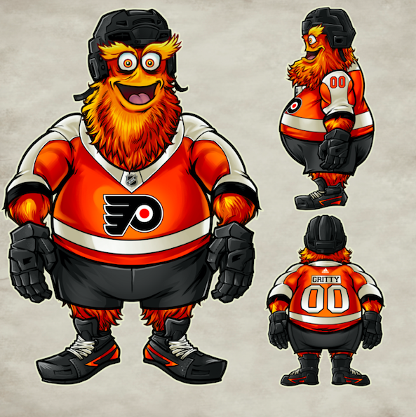 Philadelphia Flyers Mascot Design Gritty - Flyland Designs