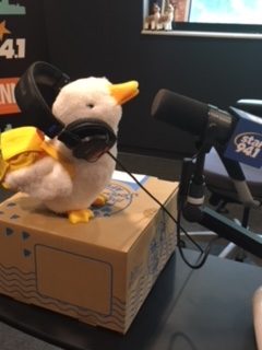 my_special_aflac_duck_mic_check