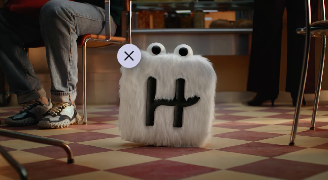 Hingie, mascot of dating app Hinge