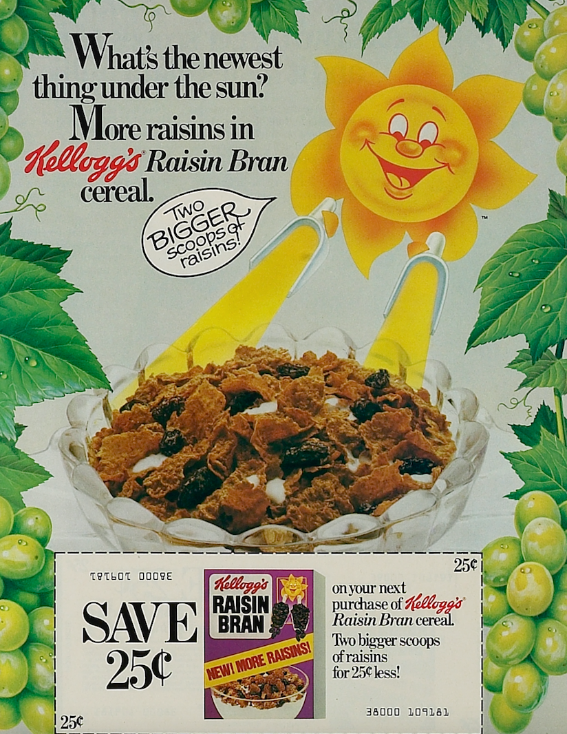 Design Evolution: Sunny, Raisin Bran’s Mascot | PopIcon.life